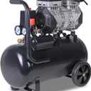 AAIN Ultra Quiet Air Compressor, 6.3 Gallon, Oil-Free, 1.5HP, 6 CFM, 116PSI | 70dB Noise Level Air Compressor with Wheels for Spray Painting, Auto Repair, Carpentry Decoration