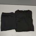 wirarpa Women's Cotton Thermal Underwear Set Lightweight Long Johns Base Layer Pajama Set for Women Top Bottom (Black) S