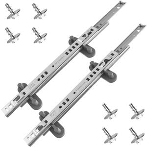UPGRADED W11259785 W11259786 Dishwasher Dishrack Silde Track Compatible with Kitchenaid Dishwasher Upper Rack Parts Whirlpool Kenmore Jenn Air Maytag Top Replacement Rail Stainless Steels Left & Right