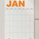 Dry Erase Undated Wall Calendar – 12 Color-Coded Monthly Prints, A3 Size (11.7 × 16.5 inches), Premium 400 gsm (14 pt) Thick Bristol Paper, Large 1.7 × 2.5 in Daily Writing Boxes, Glossy Reusable Surface, Flat-Packed, European-Quality Print