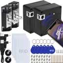 RFID Cabinet Lock, 2 Pack RFID Drawer Electronic Locks Support Phone NFC Unlocking for Locking Wooden Hidden Medicine Knife Liquors Cabinet Drawer to Prevent Theft or Children from Touching