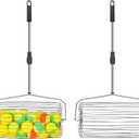 Portable Tennis Ball Picker Upper, Retractable Stainless Steel Collector Multifunction Retriever for Tennis Ball Pick Up, No Bending Needed