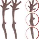 Christmas Snowman Hand - 100Pcs Plastic Twig Accessories for DIY Crafts Cute Decorative Branches for Holiday Home Decor