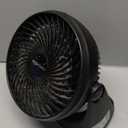 Amazon Basics Air Circulator Desk Fan for Bedroom, Home and Office, 90-Degree Tilt Head, 3 Speed Settings, Cooling, 35 Watts, Black, 11.1"W x 6.3"D x 10.9"H