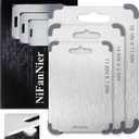 Titanium Cutting Board, 2026 New Upgrade 100% Pure Titanium Cutting Boards for Kitchen,Latest Thickened Version Thickness 0.06IN, Double-Sided Available Belt Guard Angle (18.1IN X 11.8IN)