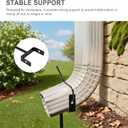 Downspout Bracket,Heavy Duty Size-Adjustable Storm-Proof Downpipe Bracket