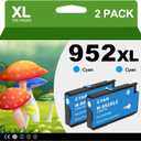 NEXTPAGE 952XL Cyan Ink Cartridges 2 Pack Replacement for HP 952 XL High-Yield Ink Compatible for HP Officejet Pro 7740 8720 8710 8210 8715 8740 8702 8730 8725 Printers