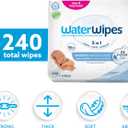 WaterWipes Sensitive+ Newborn & Baby Wipes, 3-In-1 Cleans, Cares, Protects, 99.9% Water, Unscented & Hypoallergenic, 240 Count (4 Packs)