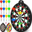 Dart Board - 12pcs Magnetic Darts - Excellent Indoor Game and Party Games - Gifts for 5 6 7 8 9 10 11 12 Year Old Boy Kids