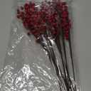 12Pcs Artificial Red Berries Stems, 13.5" Waterproof Burgundy Berry Branches for Home Holiday Wedding DIY Christmas Tree Wreath Flower Decor