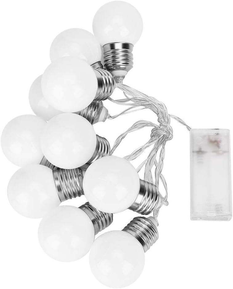 Outdoor String Lights, Led Patio String Lights, Waterproof, Weatherproof, Shatterproof Outdoor String Lights for Patio, Porch, Backyard, Garden Decor 1.5m (Warm White)