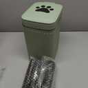 Dog Poop Trash Can Outside with Lid,7L/1.8Gal Outdoor Dog Poop Wast Trash Can Bucket with Step Pedal,Outdoor Pet Waste Container-(Include 75 Waste Bags)-Ideal for Yard,Porch-Sage Green