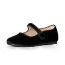 Amazon Essentials x Sofia Grainge Toddler Girls' Mary Jane Ballet Flat Shoes, Black, 8 Toddler