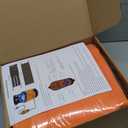 2 Pack Propane Tank Heater Blanket Gas LP Cylinder Tank Heater with Thermostat Controller Adjustment 41-122 F and Timer Function, Propane Buckets Warmer Blanket Fit for 5-40LB Tanks (Orange)