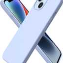 ORNARTO Compatible with iPhone 14 Case 6.1, Slim Liquid Silicone 3 Layers Full Phone Covered Soft Gel Rubber Case Protective Phone Cover 6.1 Inch-Baby Blue