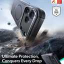 ESR for iPhone 17 Pro Max Phone Case with Stand, 23ft Military-Grade Drop Protection with Camera Control, Shock-Absorbing Rugged Cover, Compatible with MagSafe Accessories, Cyber Series, Black
