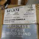 Lotus & Windoware Cordless, 2 Inch Faux Wood Blind, 52.5" Wide x 72" Long, Window Blinds, Blinds & Shades, Blinds for Indoor Windows, Smooth, Bright White - 52.5" x 72",Bright White