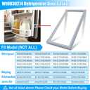 UPGRADED W10830274 W10443273 Refrigerator Door Gasket Compatible with Whirlpool KitchenAid Maytag Refrigerator Door Gasket W10294127 WRX735SD Refrigerator Door Seal PS11759518 Whirlpool Door Gasket
