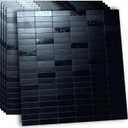 XUANINY Peel and Stick Tile Backsplash Self- Adhesive Wall Tiles Aluminum Mosaic Sticker for Kitchen (11.33"x11.92" Per Sheet, Pack of 5 pcs) (Black Brushed 5)