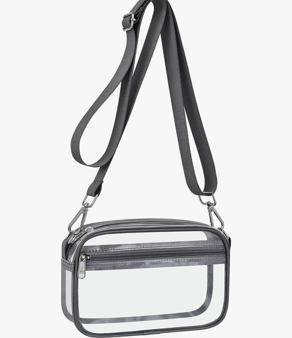 Clear Bag for Stadium Events Clear Purse with Removable Strap Transparent Bag for Concert and Sport Events