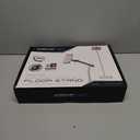 AboveTEK Tablet Floor Stand,Stylish Adjustable Height iPad Floor Stand with Stable Base,Aluminum 360 Rotation Holder for Sofa Bed,Fits 4.7-13.5"iPad Pro 12.9/Air/Mini,Galaxy Tab,iPhone, Kindle(White)