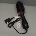 Dual Voltage Hair Dryer Brush with Negative Ion Anti-frizz Styler - Hot Air Volumizer for 110V-120V/220V-240V European and Travel Use