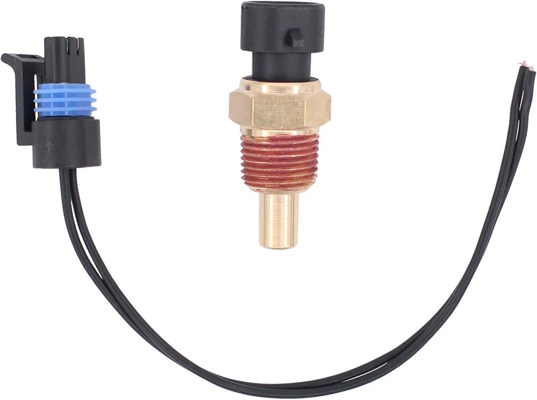 MOTOKU Engine Coolant Temperature Sensor and Harness for Chevy GMC Cadillac Pontiac Buick