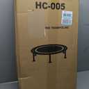 ZCMHAXJ Foldable Mini Trampoline, 36"/40"/48" Rebounder Trampoline for Adults & Kids, 440lbs Capacity Indoor Fitness Workout Exercise Equipment