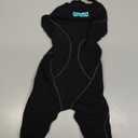 Arena Girls Junior Powerskin Impulso Open Back Racing Swimsuit Full Body Short Leg Tech Suit (24, Black Teal)