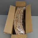 6-Piece Rattan Christmas Tree Collar - 33" Rustic Farmhouse Tree Skirt- Xmas Tree Base Cover for Christmas Decoration- Woven Holiday Tree Ring Accessory for Home, Living Room (Natural, 33 in)