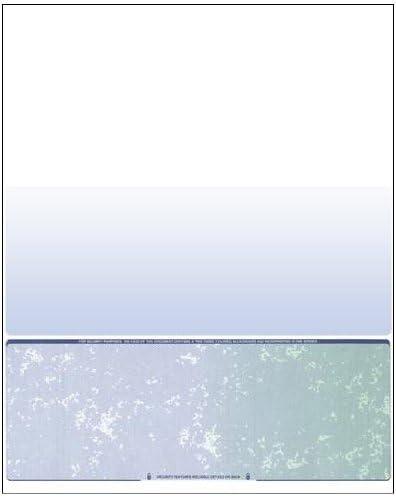 DocuGard Custom Check Paper - 250 Sheets, Letter Size, Blue/Green Prismatic
