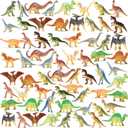 PREXTEX Mini Toy Dinosaurs Figure - Count of 72 - Dinosaur Party Favors Easter Eggs Filler, Plastic Dinosaur Figurines, Small Dinosaur Toys