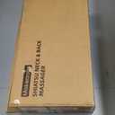 Shiatsu Massage Cushion with Heat for Neck and Back - 4D Kneading, Vibration and Dual-Neck Design, Adjustable Intensity and Height, Help with Muscle Stiffness, for Office Chair, Home, Beige