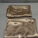 Bedsure Satin Pillowcase 2 Pack Similar to Silk Pillow Cases Standard Size, Pillow Case for Sleeping Women with Envelope Closure, Gifts for Women Men, Khaki, 20x26 Inches, 2 Pcs