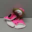 Queenmore Warm Dog Winter Coat, Cold Weather Waterproof Snow Jacket with Reflective Hoodie, Long Sleeves for  Dogs (Pink), S