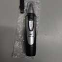 Ear and Nose Hair Trimmer Clippers: 2026 Professional Painless Eyebrow & Facial Hair Trimmers Remover for Men Women, Battery-Operated Nasal Clipper, Dual Edge Waterproof Blades for Easy Clean, Black