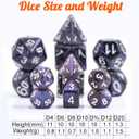 15 Sets Random Assortment Polyhedral RPG Mini Dice (105pcs),Surprise Mystery Mini Dice Set,10mm Mini DND Magic The Gathering Dice Set for MTG,RPG,D&D Dungeons and Dragons Role Playing Game