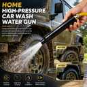 Heavy Duty Adjustable Hose Nozzle, High Pressure Jet Sweeper Spray Nozzle for Garden Hose, Jet Sweeper Nozzle for Car Wash, Watering Plants, Patio Cleaning