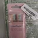 AquaSonic Genuine Icon Replacement Brush Heads | Compatible with AquaSonic Icon Toothbrush | 2 Brush Heads | for Normal & Sensitive Teeth (Blush)