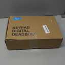 Veise Fingerprint Door Lock Set, Keyless Entry Door Lock, Front Handle Set, Electronic Keypad Deadbolt with Lever Handle, 2 Keys, Auto-Locking, One-time Codes, Easy to Install, Oil Rubbed Bronze