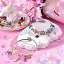 Girls Charm Bracelet Making Kit: Girl Toys Make Jewelry Supplies Set Unicorn DIY Craft Art Set Charm Bracelets Kits Creative Birthday Gifts for Girl Age 6 7 8 9 10 11 12 Year Old Kids Little Children