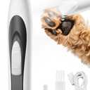 oneisall Low-Noise Dog Paw Trimmer with LED Light, Paw Trimmer for Dogs &Cats 0.8inch/20mm Wide Blade, 35dB Cordless Electric Pet Paw Grooming Clippers for Paws, Ears, Face, Rump (White)