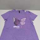 Purple Ribbon Domestic Violence Awareness Together We Rise T-Shirt. Size M