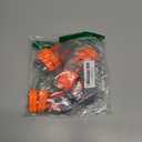 XSY&G Dog Boots, Waterproof Dog Shoes, Dog Booties with Reflective Strips, Rugged Anti-Slip Sole and Skid-Proof, Outdoor Dog Shoes for Small, Medium, Large Dogs 4Pcs Orange-Size 2