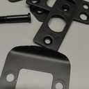 Kwikset San Clemente Deadbolt Lock, Matte Black Rectangle Exterior Keyed Front Entry Door, Pick Resistant SmartKey Rekey Security, Single Cylinder Dead Bolt, with Microban Protection