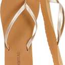 Womens Slim Leather Comfortable Flip Flops Summer Beach Thong Sandals Arch Support Non Slip Size 9