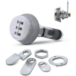 Combi-Cam 7850R-S Combination Cam Lock, 5/8" Chrome Finish