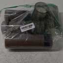 Homemory Flameless Candles with Embedded Star String Fairy Lights, Battery Operated Candles, LED Candle, Fake Candles with Remote Control and Timer for Halloween, Gray Acrylic, Set of 5(H4"5"6"8"8")