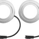 12V DC 1.5W Range Hood Light, LED Bulbs Replacement, 68mm/2.68in Hole Recessed Stove Hood Light Bulbs, Energy Efficient Kitchen Vent Hood Light Bulb Replacement, Bright White 6000K, 2 Pack