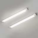 2 Packs 3FT LED Batten Light, Ultra-Thin Slim Ceiling Surface Mounted Light, 30W, 4000K, IP20, LED Ceiling Lamp for Garage, Shop, Hallway, Office, Market